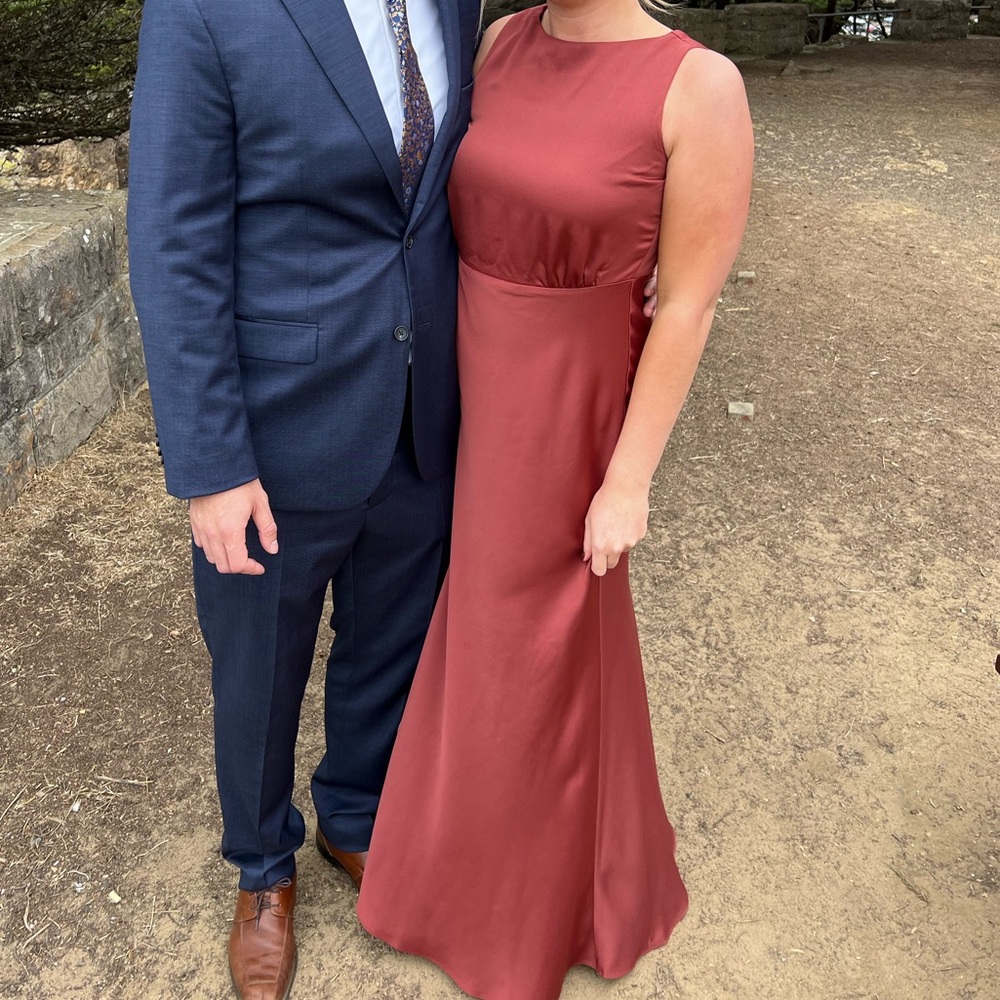 bridesmaid dress terracotta Jenny Yoo